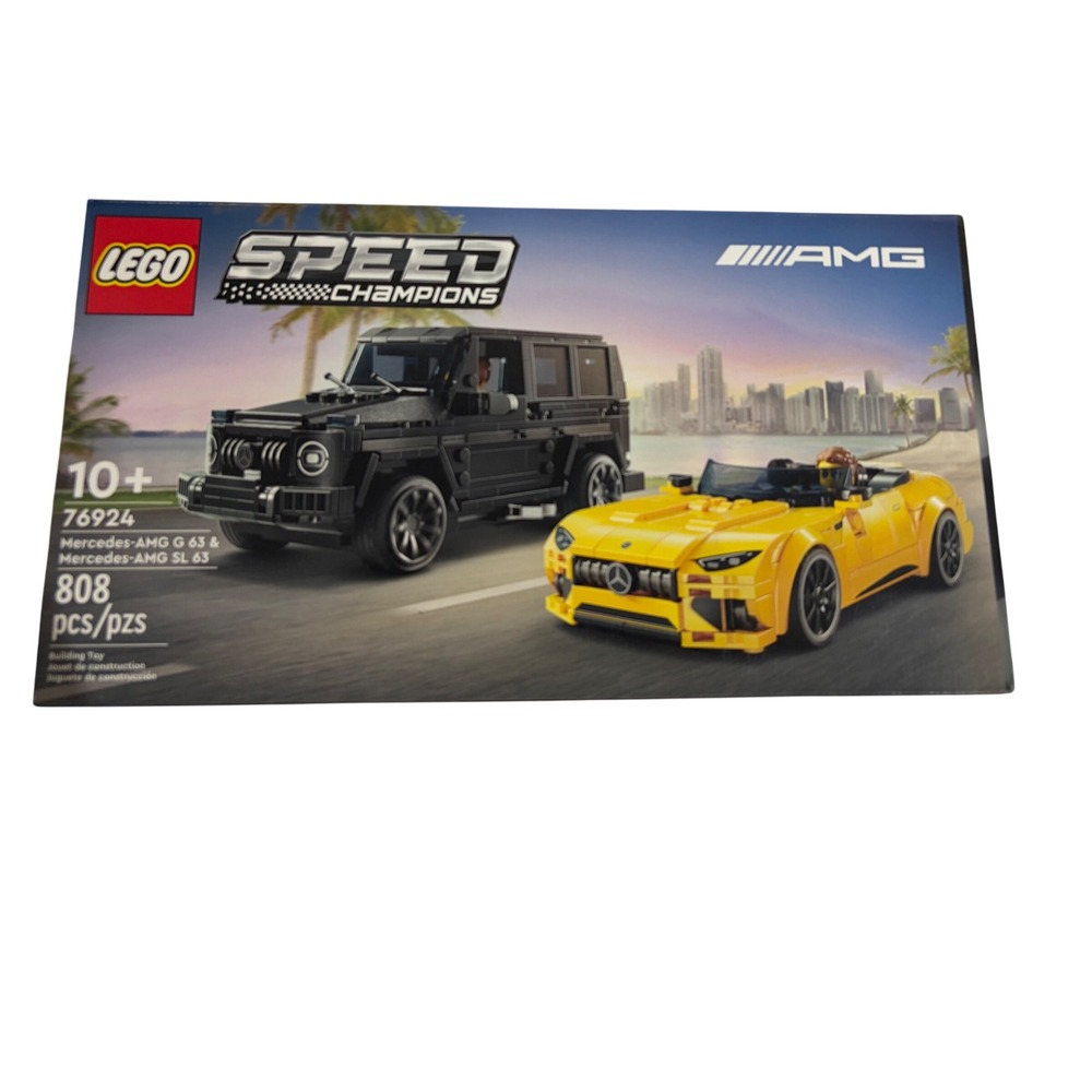 LEGO Speed Champions 76924 Mercedes-AMG G 63 SL 63 Black Yellow Car Building New